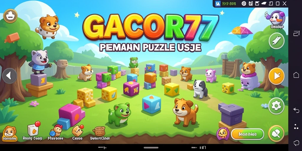 Tampilan gameplay Puzzle GACOR77 yang seru dan menantang.