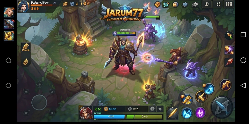 Screenshot JARUM77 menampilkan aksi gameplay seru dalam dunia MMORPG.