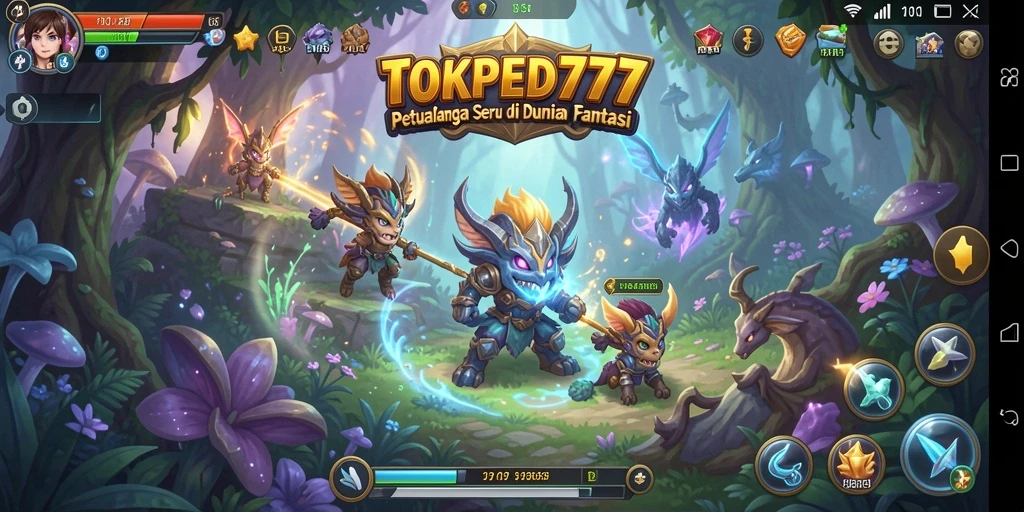 Tangkapan layar gameplay TOKPED777 menampilkan aksi petualangan seru.